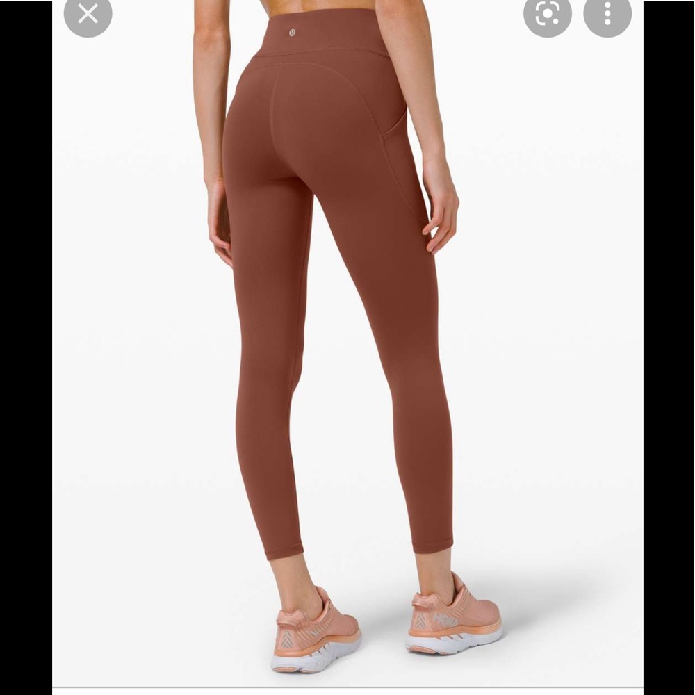 Lululemon High Rise Invigorate 25” ancient copper